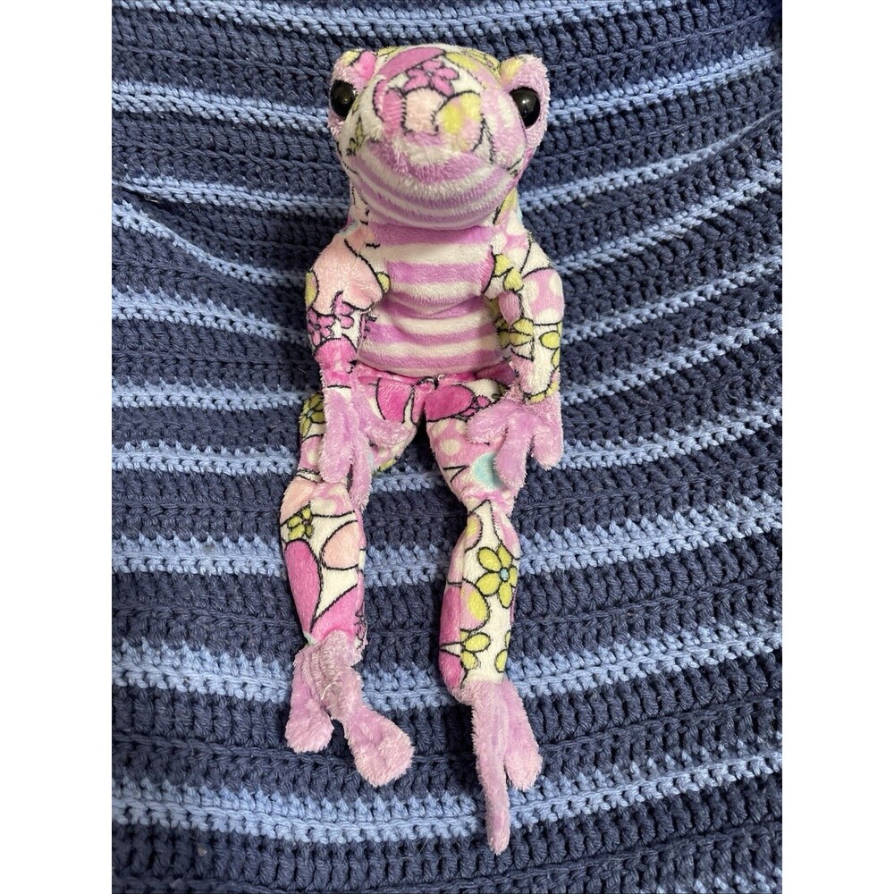 Douglas The Cuddle Toy Tree Frog 15“ Plush  Floral Flower Stuffed Animal 2+